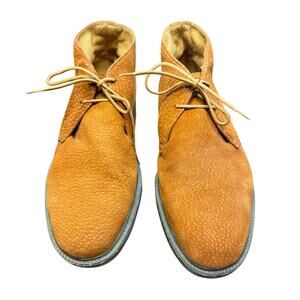 Febo Giraffe Print Cinnamon Brown Suede Leather Argentina Men's Boots EU45‎ US11